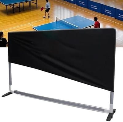 Tafeltennis Barrière - Veldafzetting - Bal Beperking - Afneembaar Ontwerp - 200 cm - Zwart