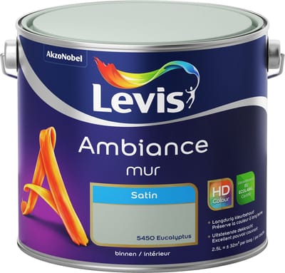 Levis - Ambiance Mur Satin - Eucalyptus - 2,5 L