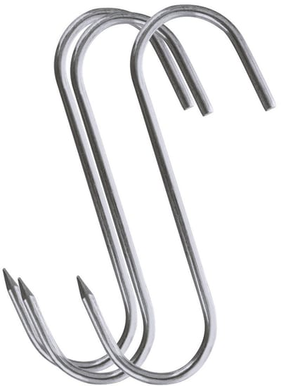 Orion - RVS Woonhaakjes Set - 13,5x9 cm - 3 stuks - Vaatwasmachinebestendig