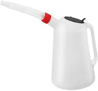 Lampa Olie Maatkan 3L met Flexibele Tuit en Dop, HDPE Brandstof- en Oliekan Bestand tegen Diesel, Benzine, Olie en Zuren