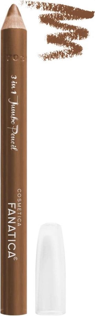 Cosmetica Fanatica - 3 in 1 Jumbo Oogschaduw en Oogpotlood en Lippotlood - Bruin