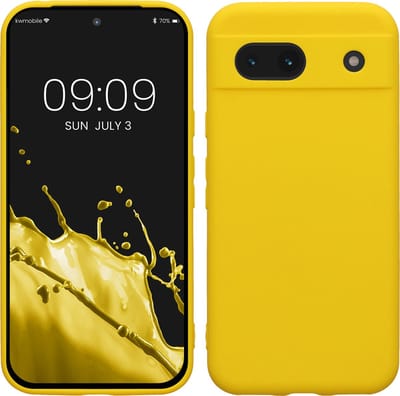kwmobile telefoonhoesje geschikt voor Google Pixel 8a - Hoesje voor smartphone - Precisie camera uitsnede - In stralend geel