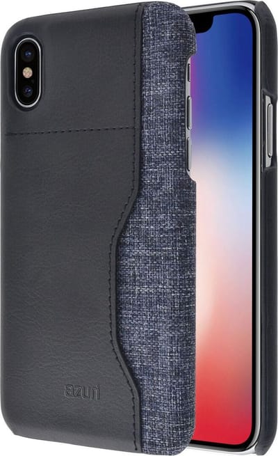Azuri Apple iPhone X / XS hoesje - Elegant mix backcover - Zwart