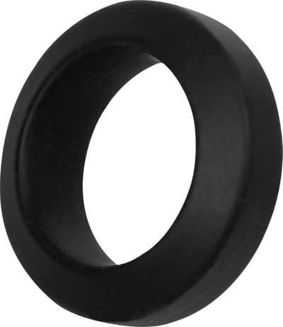 Rimba - Siliconen Cockring - Zwart Ø 26 mm