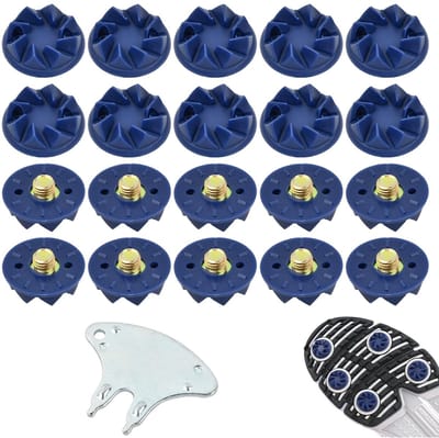 Dailygoods- Golfschoen Spikes - 22 Stuks - Universele Golfschoenplaatjes - Duurzaam TPU - Eenvoudige Vervanging - Comfortabele Grip