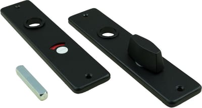 Schild - Zwart - Aluminium - VEILIG - Aluminium binnendeurschild rechthoekig 180x41x6 mm WC63, zwart