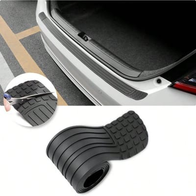 Bande de protection de coffre de voiture bande de seuil de voiture Autocollant anti-pas Bande de protection bord de porte de voiture bande anti-collision anti-rayures 1pc noir