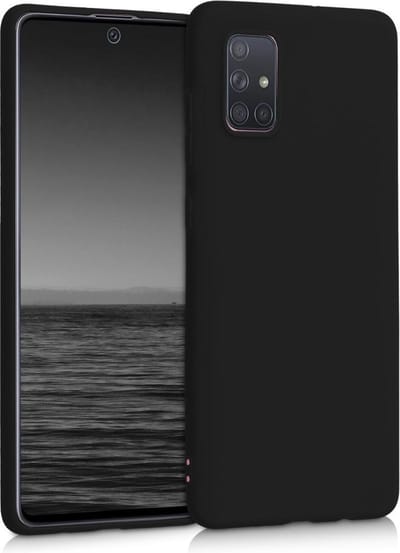 kwmobile telefoonhoesje geschikt voor Samsung Galaxy A71 - Hoesje voor smartphone - Back cover in mat zwart