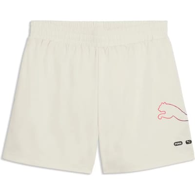 Puma Ess Logo Lab Logo 5´´ Korte Sportbroek Beige M Man