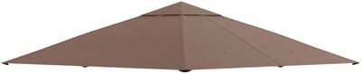 MakkelijkMooi Parasoldoek 3x3 - Partytent Dak - Waterafstotend en UV-Bestendig - Ventilatie aan Bovenzijde - Kleur: Chocolade