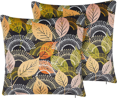 LAGURUS - Sierkussen set van 2 - Multicolor - Fluweel