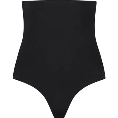 Bye Bra Invisible Hoge String, String Met Hoge Taille, high waist string, Lichtgewicht, Shapewear Voor Dames, Zwart, L