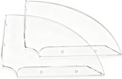 Hoekdoucheplanken Set - Badkamer Organizer - Douche Opbergen - Vochtbestendig Acryl - 2 Stuks - Transparant