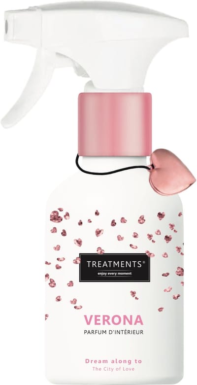 Treatments Verona Interieur Parfum Spray - Roze framboos & rode rozenblaadjes - 200 ml