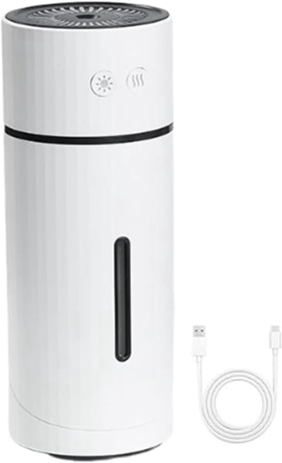 Luchtbevochtiger - Nevelverspreider - Droge Lucht Bestrijden - Stille Werking - 260 ml Tank - Wit
