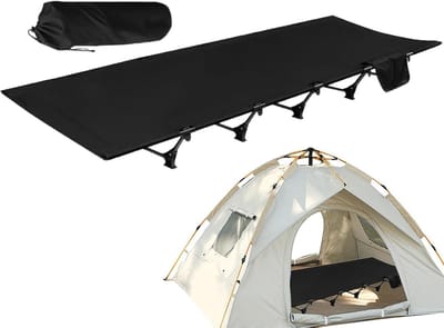Kampeerbed Opvouwbaar - Reisbed Kamperen - Outdoor Activiteiten - Hoge Laadcapaciteit - 192x65cm - Veelkleurig