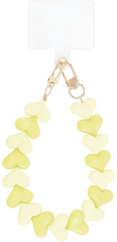 Yehwang Telefoonkoord - Dubbele Hart - Geel