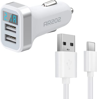 Autolader met USB C kabel - Auto Oplader Stekker Lader - Car USB Adapter - Geschikt voor: Samsung Galaxy S24/S23/S22/S21/A55/A54/A13/A53/A25/A52/A24/A14/A42/A41 / Oppo / Xiaomi / Motorola / Sony / Nokia