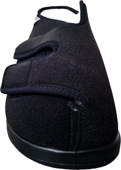 VAROMED Dames en Heren Verbandpantoffel Klittenbandsluitingen Zwart