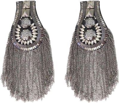 Epauletten met Franje en Kwast, Unisex Kostuumaccessoire voor Feestjes en Toneel, Decoratie voor Uniformen en Punkstijl