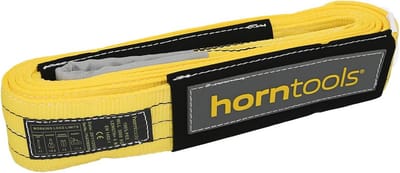 Spanband Geel - 6 Meter Lengte - 3000 kg Treksterkte - Dubbele Ply - Met TUV/GS Certificering