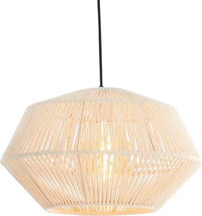 Light & Living Hanglamp Deya - Crème - Ø40cm - Modern - Hanglampen Eetkamer, Slaapkamer, Woonkamer