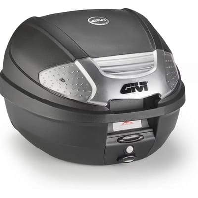 Topkoffer Givi avec catadioptre peint en argent