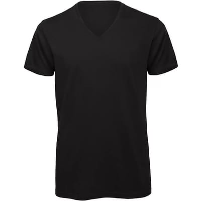 V-hals T-shirt B&C Organic Inspire