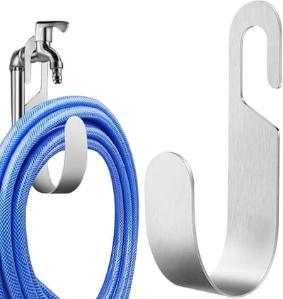 Robuuste Metalen Slanghouder voor Tuinslang - Wandmontage en Ophangbaar