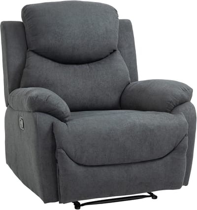 Verstelbare Relaxfauteuil met Linnenlook en Hoge Belasting tot 150 kg