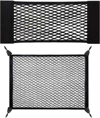 3-pack universele kofferbak, dubbellaagse opbergnetzakken, veelzijdig automotive-bagagenet voor het organiseren van bagage en thuisopslag, 110x60 cm, 25 x 60 cm
