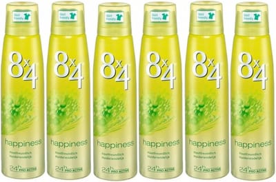 8x4 Happiness Deodorant - Voordeelset (5x150ml)