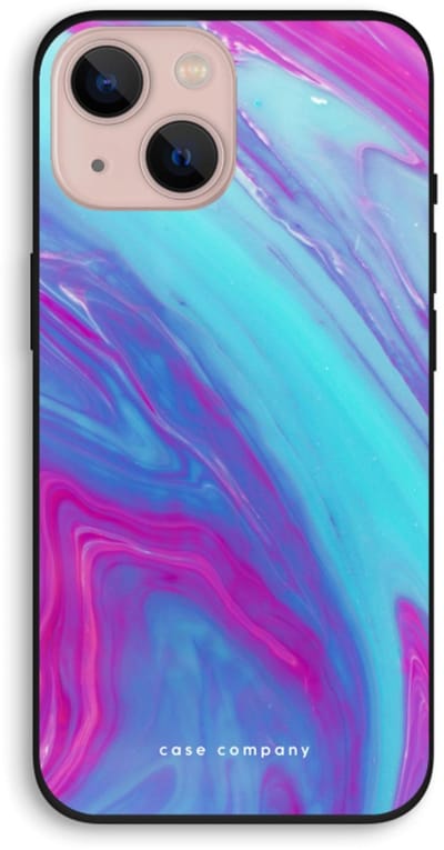 Case Company® - Hoesje geschikt voor iPhone 13 hoesje - Zweverige regenboog - Biologisch Afbreekbaar Telefoonhoesje - Bescherming alle Kanten en Schermrand