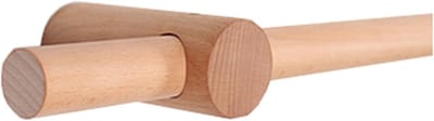 Houten Gordijnroede - Romeins Ontwerp - Raambekleding Ophangen - Massief Hout - 170 cm