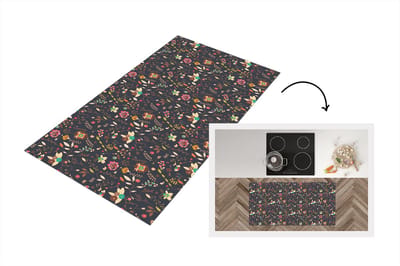 Keukenloper - Loper keuken - Patroon - Zomer - Bloemen - 120x60 cm - Keukenloper vinyl