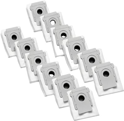 JustValue Stofzuigerzakken Geschikt Voor iRobot Roomba - 12 Stuks - Automatische Vuilafvoer - Geschikt voor i3+ i4+ i6+ i7+ i8+ j7+ s9+ - Microvezel - Perfecte Pasvorm - Stofdicht
