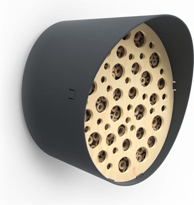 Capi Europe - Bijenhotel ovaal - 23x19x24 - Antraciet - Capi Biodiversity Oval - AOBEA001
