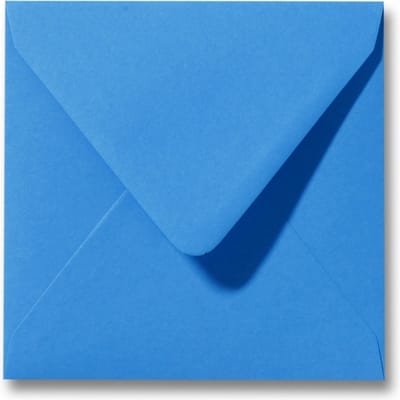 Envelop 14 X 14 Koningsblauw, 60 stuks
