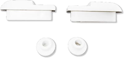 Schokdemperset WC-bril - Bumper Set - WC-bril Dempen - Nestje voor Clodia - 5x5 cm - Wit