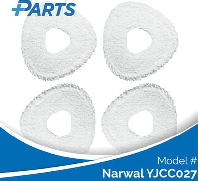 Narwal YJCC027 Dweilpads (4 Stuks, Plus.Parts® alternatief voor CP-PJ-A00087-00-00)