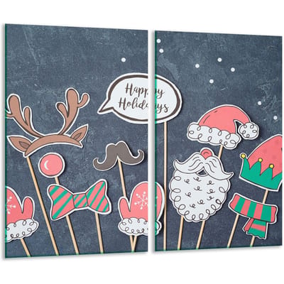 TMK ArtDeko Serie - Snijplank - Glas - 2x 30x52 cm - Voor Inductie