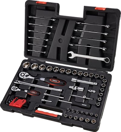 RAST90620 RODAC 1/2" | 1/4" Gereedschapskoffer / doppenset 62-delig