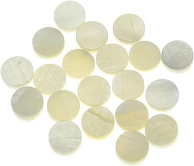 20 Stuks 6x2mm Natuurlijke Witte Moeder van Parel Inleg Dots voor Gitaar, Bas en Ukulele Fretboard Decoratie
