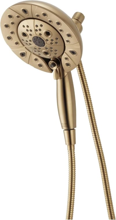 Douchekop met Handdouche - Twee-in-één Douche - Douchen en Baden - H2Okinetic Technologie - 2.0 GPM - Champagne Brons