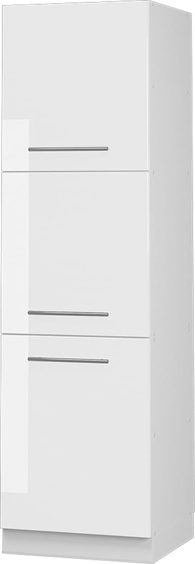 Vicco Hoge kast Fame-Line, Wit Hoogglans/Wit, 60 cm