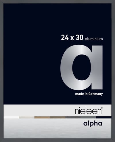 Nielsen Alpha Aluminium Fotolijst Glossy Dark Grey 24x30cm
