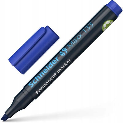 Schneider Permanent Markers Blauw - Set van 10 stuks