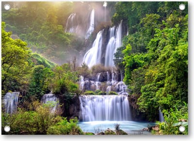 Thi lo su (tee lor su) - de grootste waterval in Thailand - Tuinposter 70x50 - Wanddecoratie - Landschap