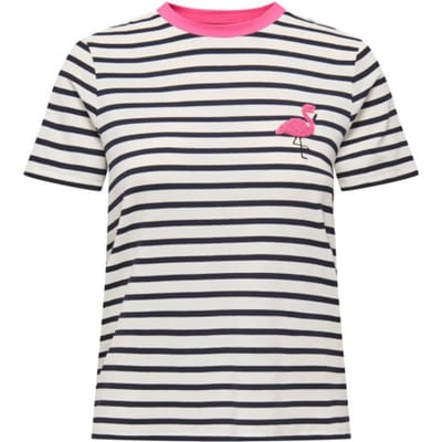 Regular fit T-shirt van viscosemix model 'HEART LIFE'