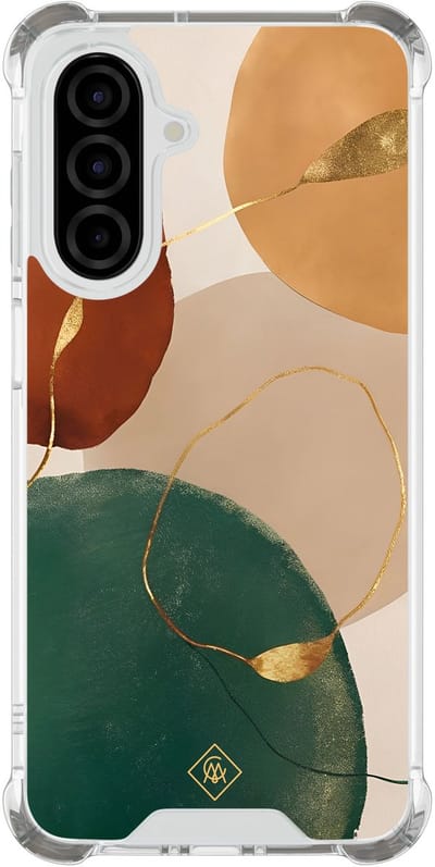 Casimoda® hoesje - Geschikt voor Samsung Galaxy A26 - Earthy Luxe - Shockproof case - Extra sterk - TPU/polycarbonaat - Multi, Transparant